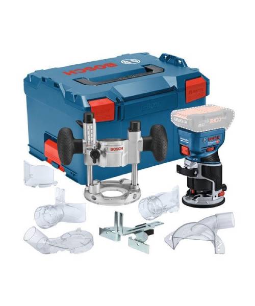 BOSCH aku glodalica rubova GKF 18V-8 + TE 600 + L-BOXX