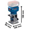 BOSCH aku glodalica rubova GLF 18V-8
