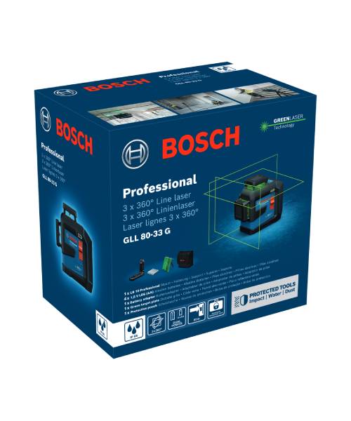 BOSCH križni laserski nivelir GLL 80-33 G