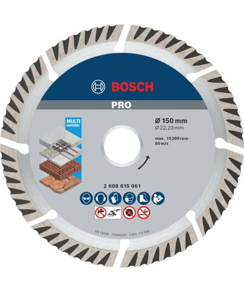 BOSCH dijamantna rezna ploča PRO Multi Material 150×2,4 mm