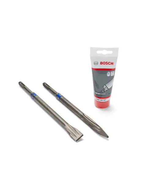 BOSCH 3-dijelni SDS-plus set dlijeta + mast
