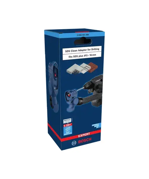 Bosch EXPERT Adapter za bušenje SDS Clean prikazan u kutiji za alat.