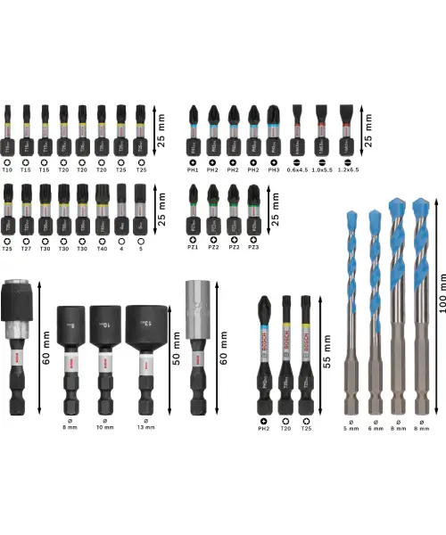 BOSCH PRO 40-dijelni set Impact bitova