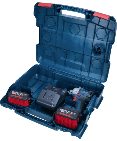 BOSCH aku udarni stezač GDS 18V-350 2xAku 18V 4,0Ah + L-case