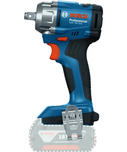 BOSCH aku udarni stezač GDS 18V-350 2xAku 18V 4,0Ah + L-case