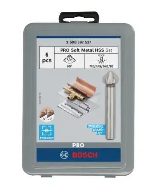 BOSCH PRO 6-dijelni set upuštača Soft Metal HSS