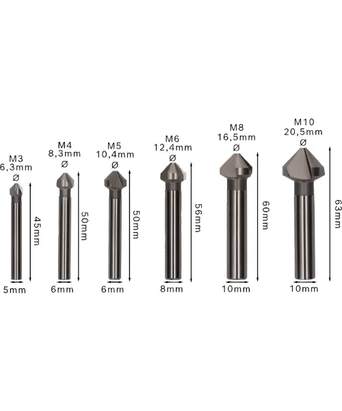 BOSCH PRO 6-dijelni set upuštača Soft Metal HSS
