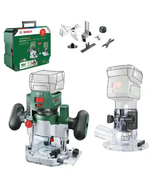 BOSCH aku glodalica rubova AdvancedTrimRouter 18V-8 + postolja + kovčeg