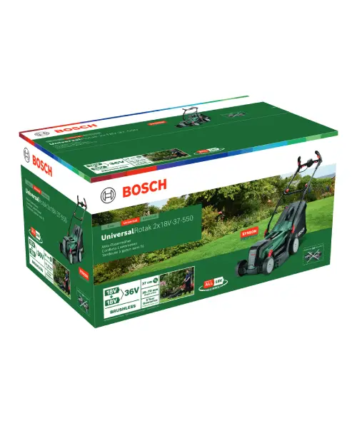 BOSCH aku kosilica UniversalRotak 2x18V-37-550