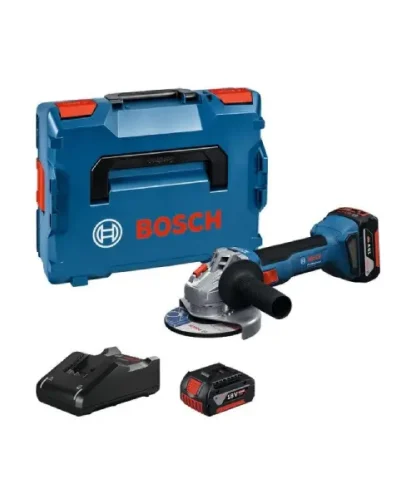 BOSCH aku kutna brusilica GWS 18V-8 2xAku 18V 4,0Ah + L-BOXX
