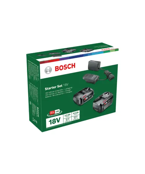 BOSCH aku set PBA 1x18V 2,5Ah + 1x18V 4Ah + AL 18V-20