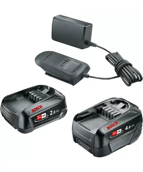 BOSCH aku set PBA 1x18V 2,5Ah + 1x18V 4Ah + AL 18V-20