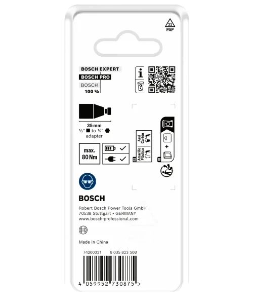 BOSCH PRO udarni adapter za bitove 1/2″ na 1/4″