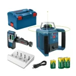BOSCH rotacijski laser PRO GRL 300 HVG + LR 1G + punjive baterije VARTA + L-BOXX