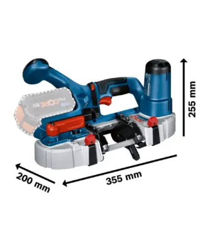 BOSCH aku tračna pila GCB 18V-63