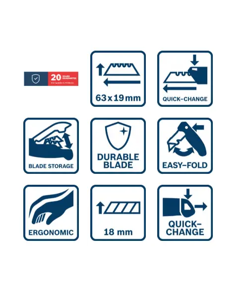 BOSCH 3-dijelni set noževa