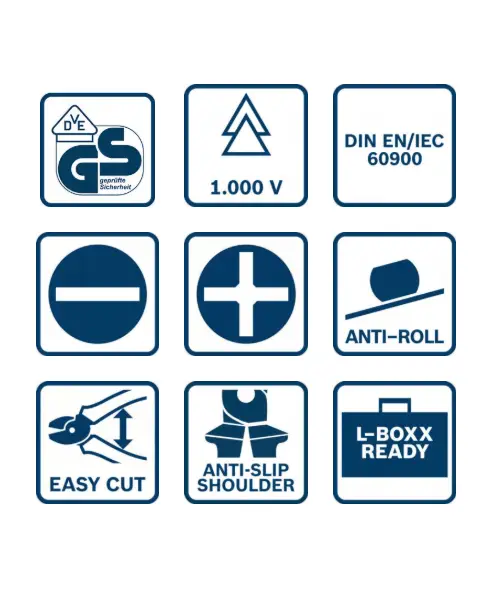 BOSCH 5-dijelni set kombinirani VDE