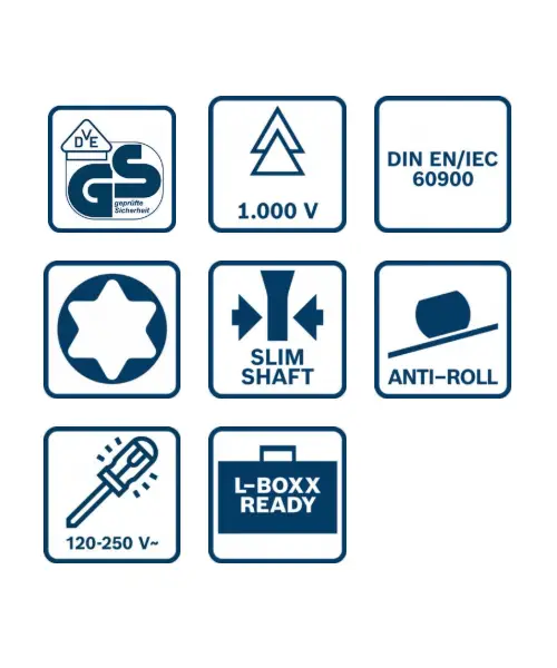 BOSCH 7-dijelni set izvijača TX VDE