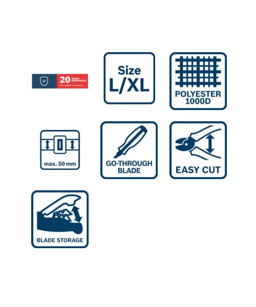 BOSCH Professional remen za alat 108 + GWT 2 + GWT 4 + 2xProClick + pribor