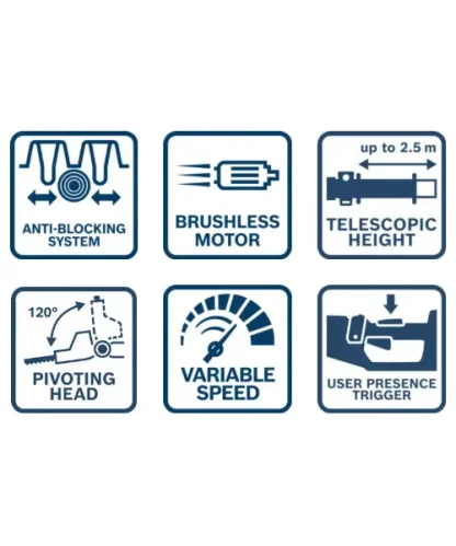 BOSCH aku teleskopske škare za živicu GHE 18V-50 TP