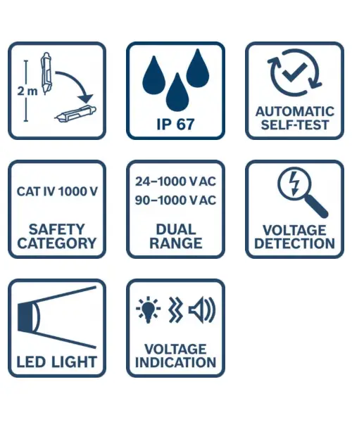 BOSCH beskontaktni ispitivač napona GVD 1000-17