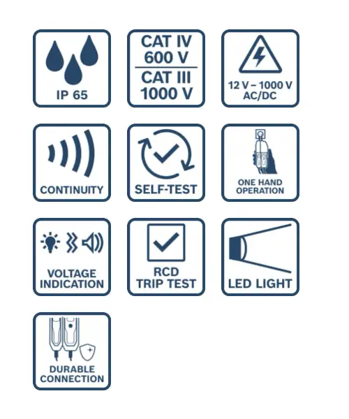 BOSCH ispitivač napona GVT 1000-15