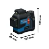 BOSCH laserski nivelir GLL 12V-100-33 CG + 1xAku 12V 2,0Ah + L-BOXX
