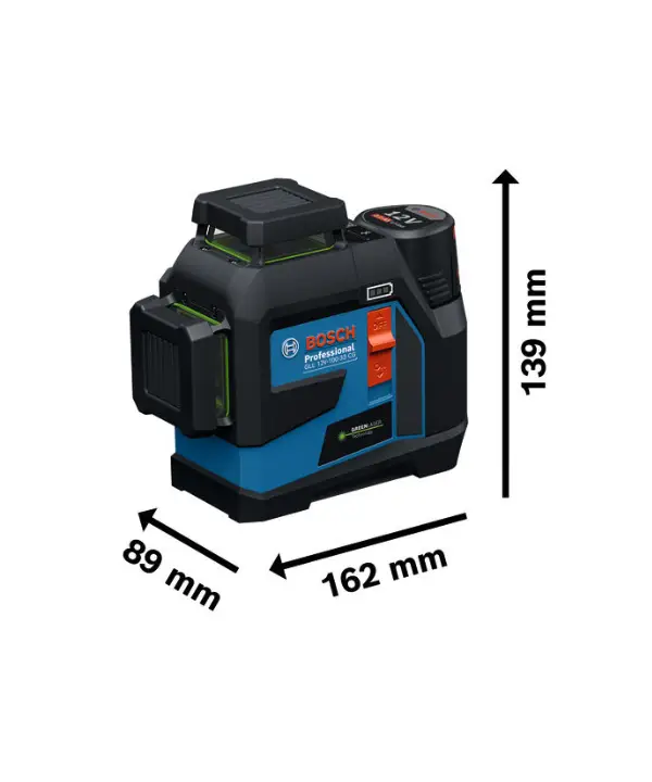 BOSCH laserski nivelir GLL 12V-100-33 CG + 1xAku 12V 2,0Ah + L-BOXX