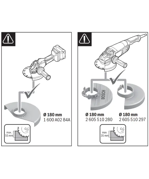 BOSCH usisni štitnik GDE 180-CG