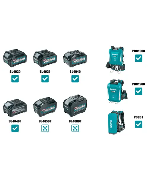 MAKITA aku škare za živicu UH008GD201 2xAku 40V 2,5Ah