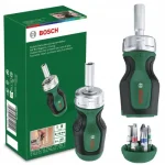 BOSCH 6-dijelni set bitova s kratkim račnim odvijačem