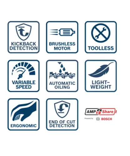 BOSCH aku lančana pila GKE 18V-15