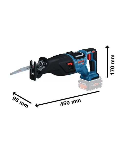 BOSCH aku recipročna pila GSA 18V-28 + 25-dijelni set listova pile