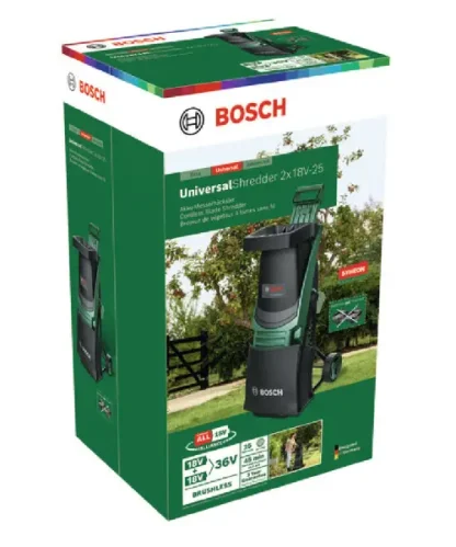 BOSCH aku sjeckalica vrtnog otpada UniversalShredder 2x18V-25