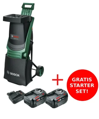 BOSCH aku sjeckalica vrtnog otpada UniversalShredder 2x18V-25 + gratis starter set