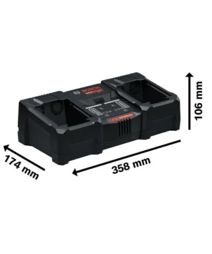 BOSCH dvostruki brzi punjač Expert EXAL18V2-320