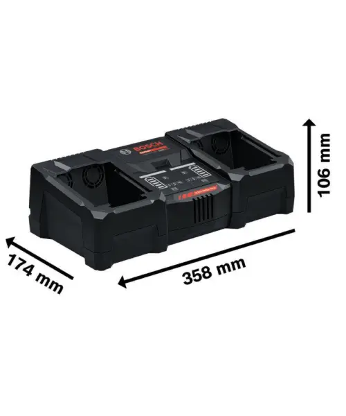 BOSCH dvostruki brzi punjač Expert EXAL18V2-320