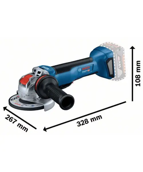 BOSCH aku kutna brusilica GWX 18V-10 P