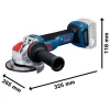 BOSCH aku kutna brusilica PRO GWX 18V-11 S + L-BOXX BOSCH aku kutna brusilica GWX 18V-11 S + L-BOXX