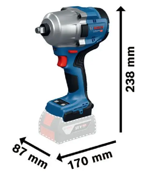 BOSCH aku udarni stezač GDS 18V-780
