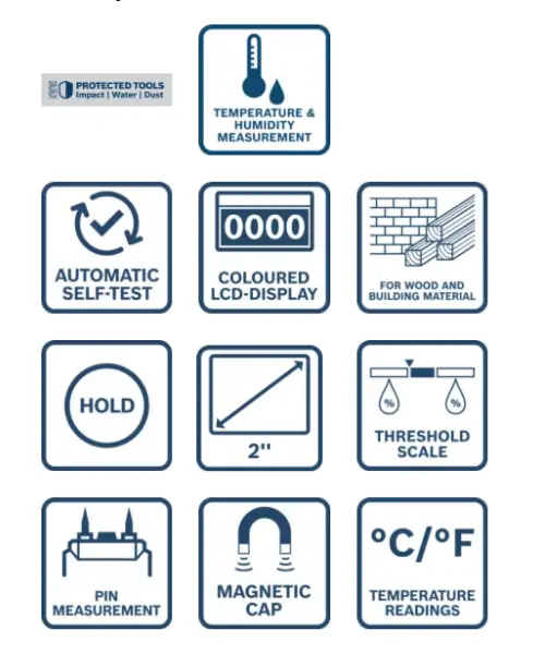 BOSCH digitalni mjerač vlage GMP 2-15