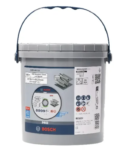 BOSCH PRO rezna ploča za Stainless Steel and Metal Standard 125×1 mm, 100 komada