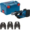 BOSCH aku preša GPT 18V-19 + M15/M22/M28 + L-BOXX