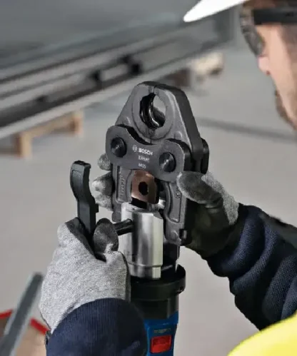 BOSCH aku preša GPT 18V-32 + M15/M22/M28 + XL-BOXX