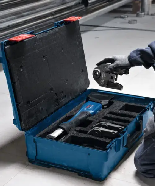 BOSCH aku preša GPT 18V-32 + M15/M22/M28 + XL-BOXX