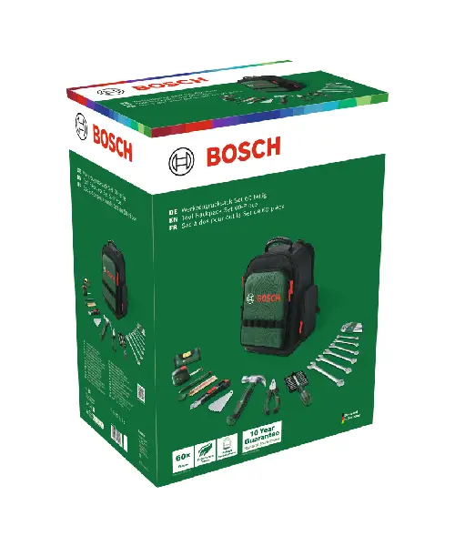 BOSCH 60-dijelni set + ruksak za alat