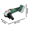 BOSCH aku kutna brusilica PWS 18V-70