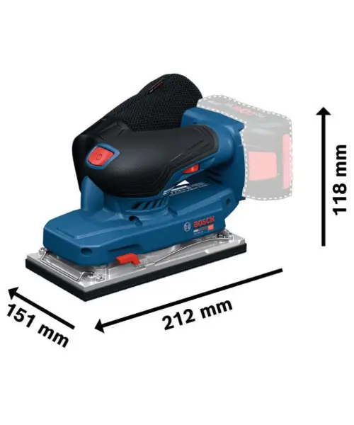 BOSCH aku oscilirajuća brusilica GSS18V-18