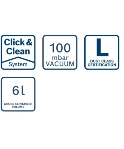 BOSCH aku usisavač GAS18V-6LS