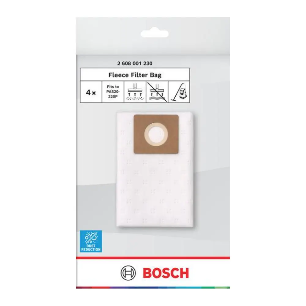 BOSCH filtarske vrećice od flisa za usisavač PAS20-220P, 5 kom